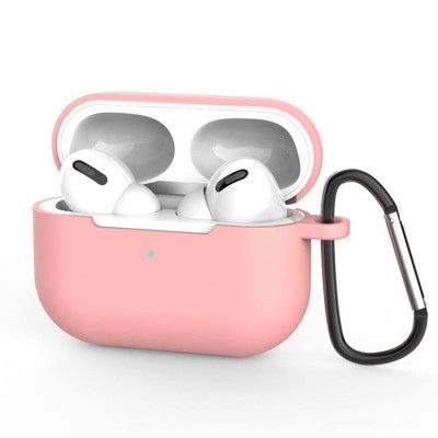 Silicone Soft Nyckelring Skal AirPods Pro - Rosa