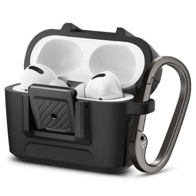 Spigen Airpods Pro Skal Lock Fit Matte - Svart