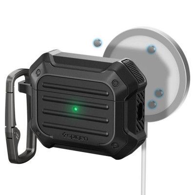 Spigen Airpods Pro 1/2 Skal Magsafe Tough Armor - Svart
