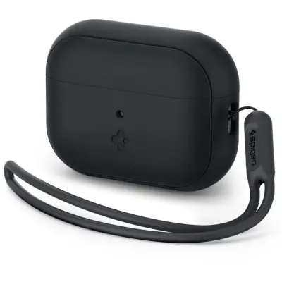 Spigen Silicone Fit (AirPods Pro 2) - Svart