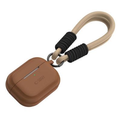 Tech-Protect Airpods Pro 1/2 Skal Silikon Rope - Brun