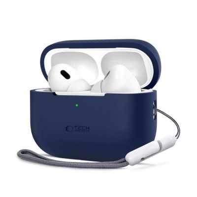 Tech-Protect Apple Airpods Pro 1/2 Skal Silikon - Marinblå