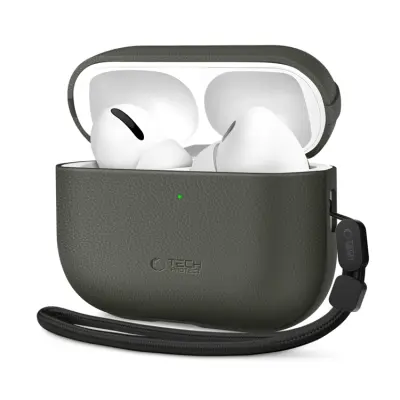 Tech-Protect Apple Airpods Pro 3 Skal Natural Fit - Olive Grön