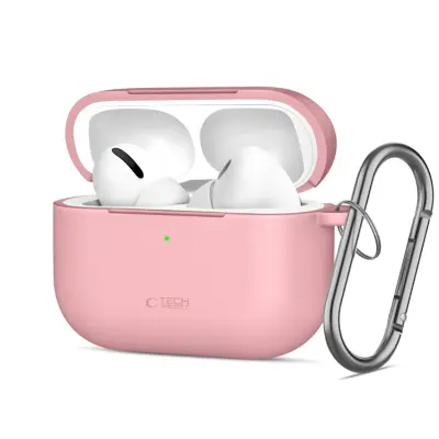 Tech-Protect Apple Airpods Pro 3 Skal Silikon Hook - Dusty Rosa