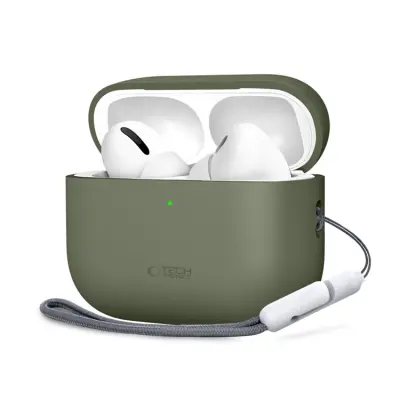 Tech-Protect Apple Airpods Pro 3 Skal Silikon - Olive Grön