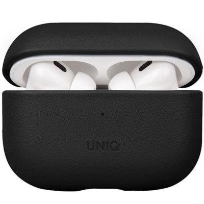 Uniq Airpods Pro 2 Skal Äkta Läder Terra - Svart