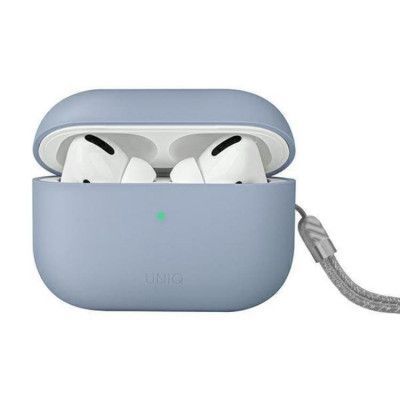 UNIQ AirPods Pro 2 Skal Lino Silikon - Artctic Blå