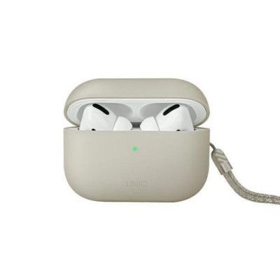 UNIQ AirPods Pro 2 Skal Lino Silikon - Beige Ivory