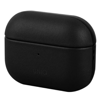 UNIQ AirPods Pro Skal Äkta Läder Etui - Svart