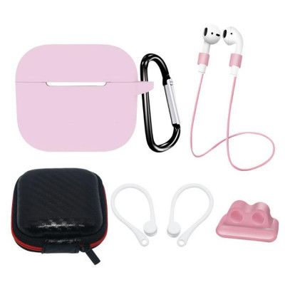 [5-Pack] Airpods 3 Tillbehör Set - Rosa