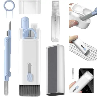 7in1 Airpods 1/2/3/Pro Electronic Cleaner Kit - Blå/Vit
