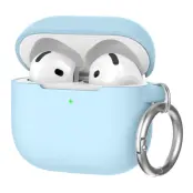 AHASTYLE AirPods 4 Skal Silikon PT196 - Babyblå
