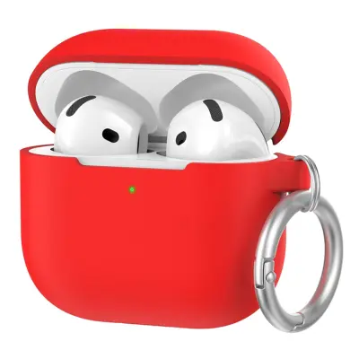 AHASTYLE AirPods 4 Skal Silikon PT196 - Röd