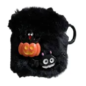Airpods 1/2 Skal med Trådlös Laddning TPU - Fluffy Pumpkin Bat