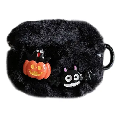 AirPods 3 Skal TPU med Ringspänne Halloween Fluffy Pumpkin Bat