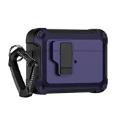 Airpods 4 Skal Armor med Carabiner - Lila