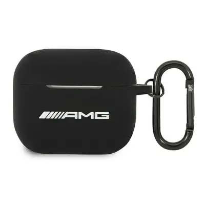 AMG AirPods 3 Skal Silikon Big Logo - Svart