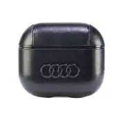 Audi AirPods 3 Skal Läder Big Logo - Svart