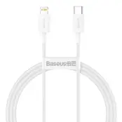 Baseus Superior USB-C till Lightning kabel 20 W 1m - Vit