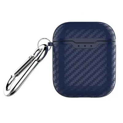 Beline AirPods 1/2 Skal Carbon - Blå