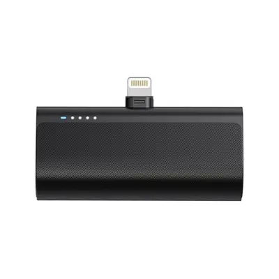 Blue Star Powerbank 5000 mAh 2.1A med inbyggd Lightning-kontakt - Svart