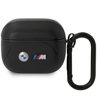 BMW Airpods 3 Skal Läder Curved Line - Svart