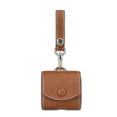 Trolsk Cartinoe Cross Texture Case for AirPods - Brun