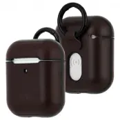 Case-Mate Airpods Leather Hook Ups - Brun