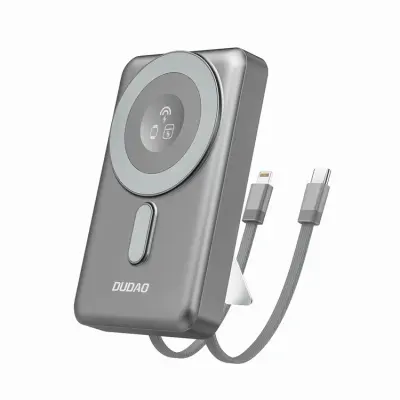 Dudao Magsafe Powerbank 10000mAh 20W K29 PD Stativ - Grå (Grå)
