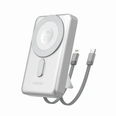Dudao Magsafe Powerbank 10000mAh 20W K29 PD Stativ - Silver (Silver)