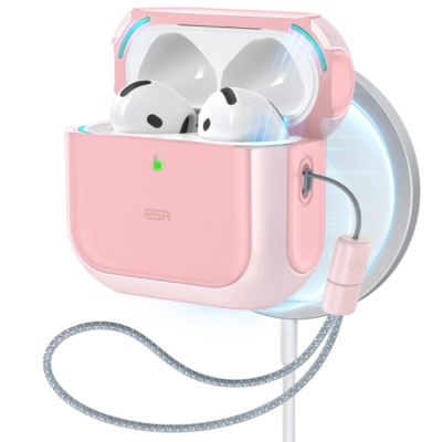 ESR Airpods 4 Skal Magsafe Orbit Halolock - Rosa