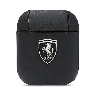 Ferrari Skal AirPods Off Track Äkta Läder - Svart