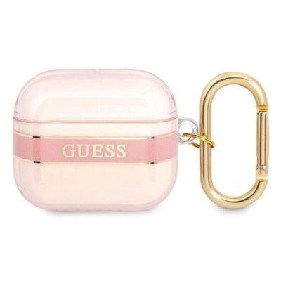 Guess AirPods 3 Skal Strap Collection - Rosa