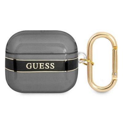 Guess AirPods 3 Skal Strap Collection - Svart