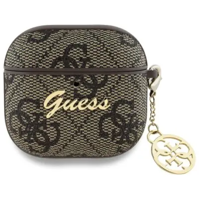 Guess AirPods 4 Skal 4G Charm Collection - Brun