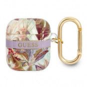 Guess AirPods Skal Flower Strap Collection - Lila