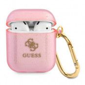 Guess Glitter Collection Skal AirPods - Rosa
