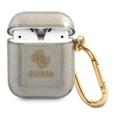 Guess Glitter Collection Skal AirPods - Svart