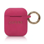Guess Silicone Case (AirPods 1/2) - Svart