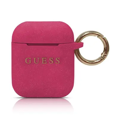 Guess Silicone Case (AirPods 1/2) - Svart
