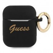 Guess Silicone Vintage Script Skal AirPods - Svart