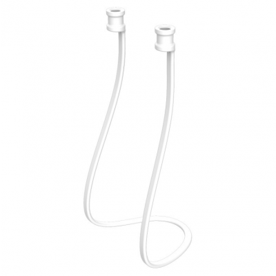 Hörlursband i silikon till Apple Airpods 1/2/3 - Vit