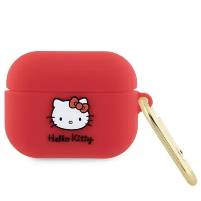 Hello Kitty AirPods Pro Skal Silikon Kitty Head - Röd