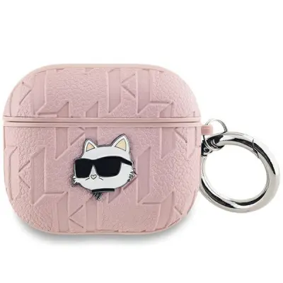 Karl Lagerfeld AirPods 3 Skal Monogram Choupette Head - Rosa