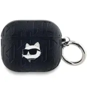 Karl Lagerfeld AirPods 3 Skal Monogram Choupette Head - Svart