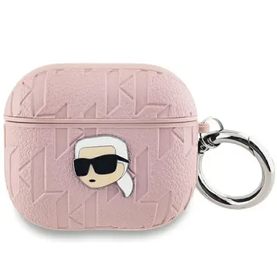 Karl Lagerfeld AirPods 3 Skal Monogram Karl Head - Rosa