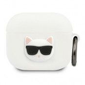 Karl Lagerfeld Skal AirPods 3 Silicone Choupette - Vit