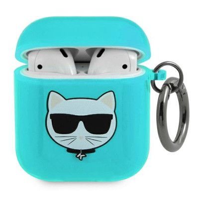 Karl Lagerfeld Skal AirPods Choupette - Blå
