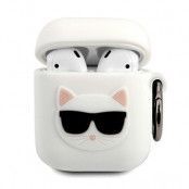 Karl Lagerfeld Skal Airpods Silicone Choupette - Vit