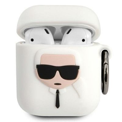 Karl Lagerfeld Skal Airpods Silicone Ikonik - Vit